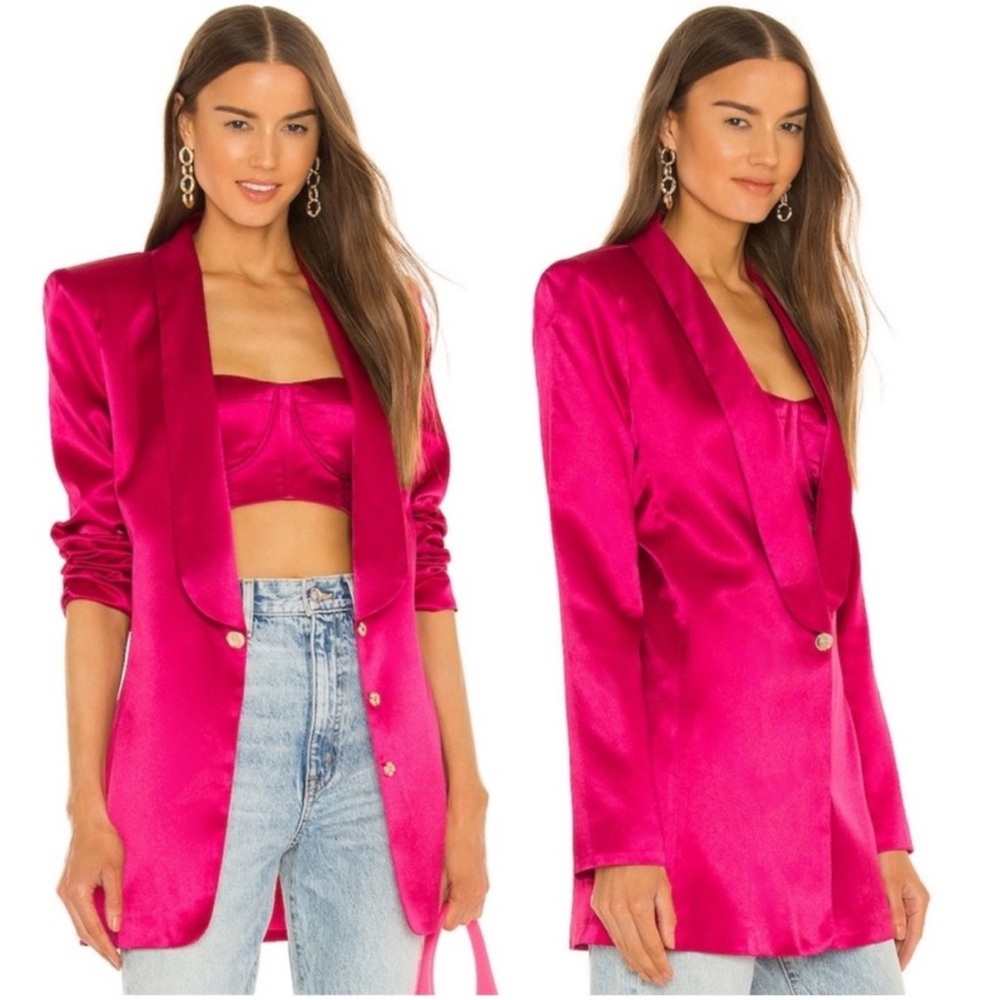 Bronx & Banco Capri Blazer‎ In Fuchsia  Size XS